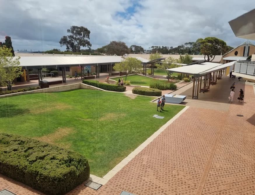Campus buildings and grounds at St Mark's Anglican Community School in Hillarys