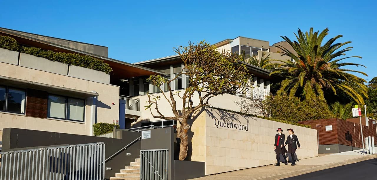 Campus buildings and grounds at Queenwood in Mosman
