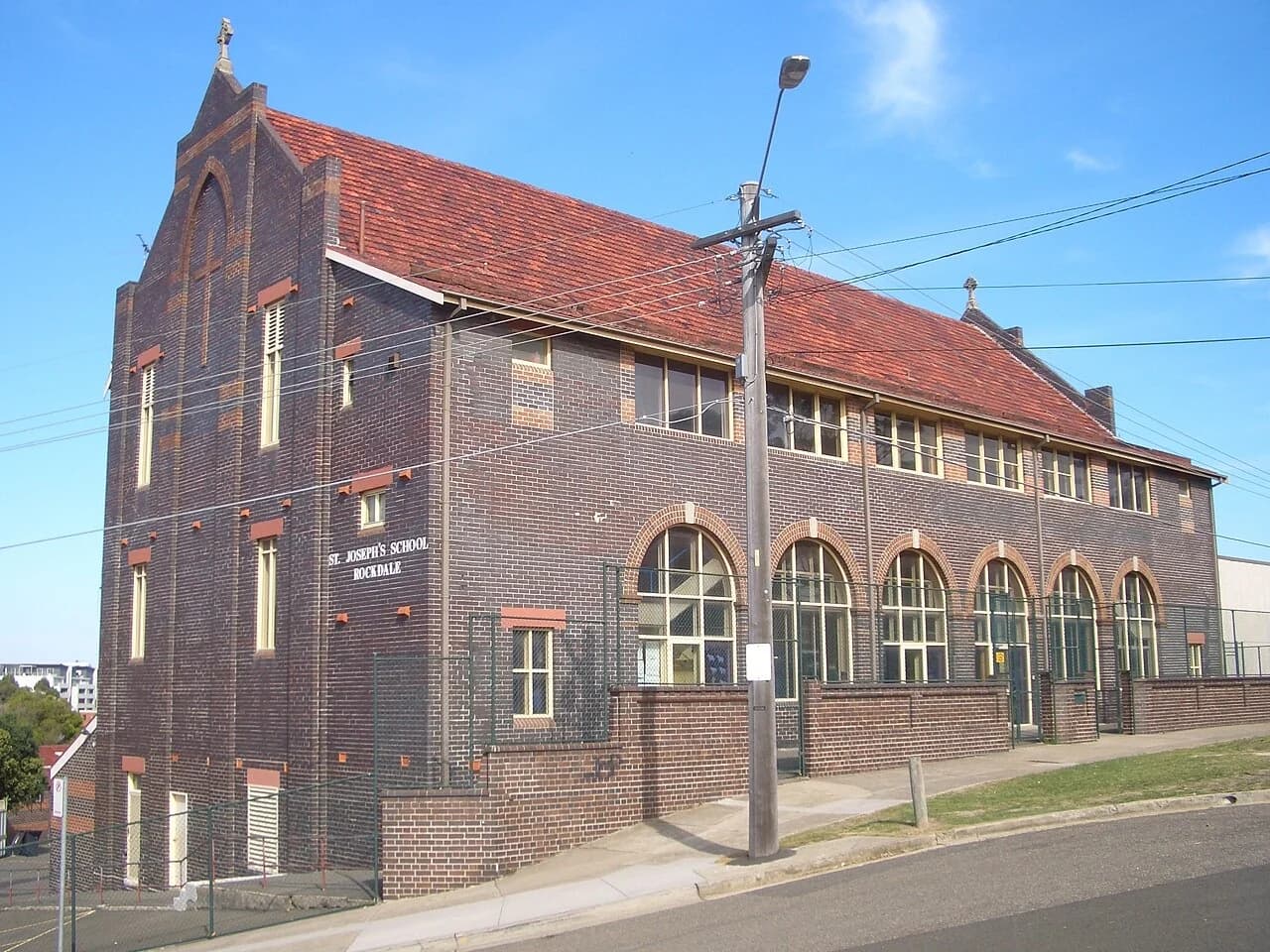 School building at St Joseph's Catholic Primary School in Rockdale, New South Wales.