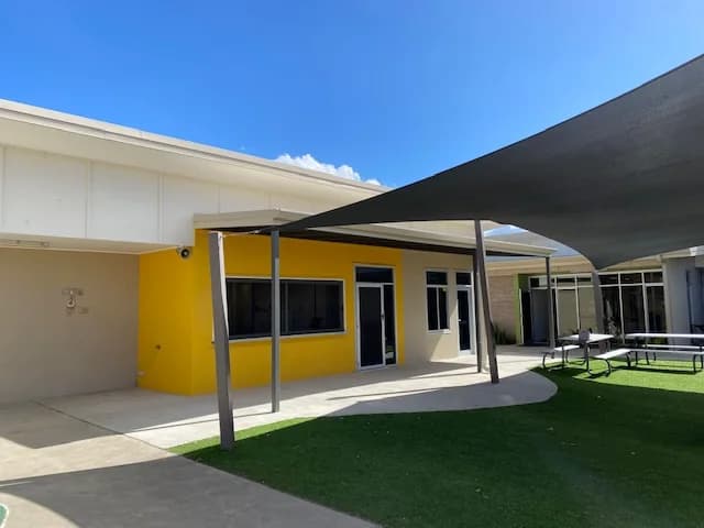 Campus buildings and grounds at St Clare's Primary School in Yarrabilba