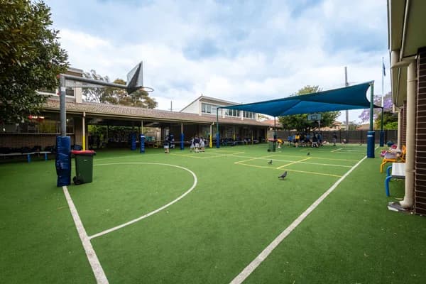 Campus buildings and grounds at St Thomas More's Catholic Primary School Brighton Le Sands in Brighton-Le-Sands