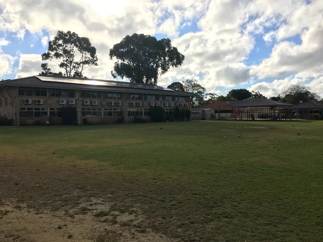 Campus buildings and grounds at Santa Clara School in St James