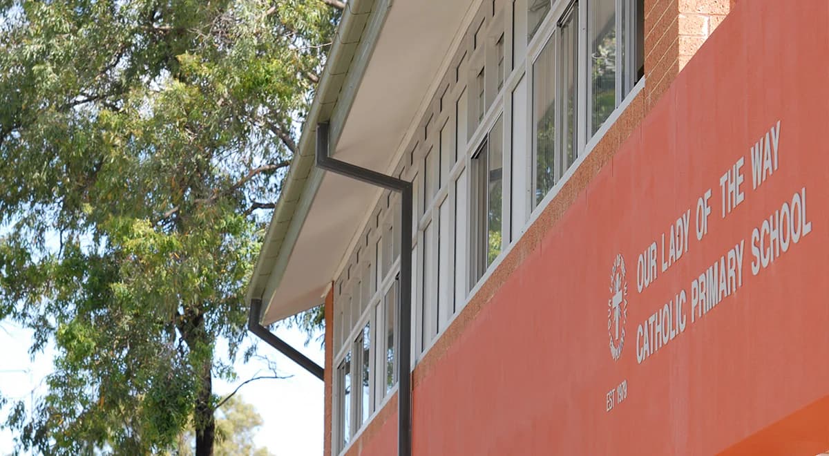 Campus buildings and grounds at Our Lady of The Way Primary School in Emu Plains