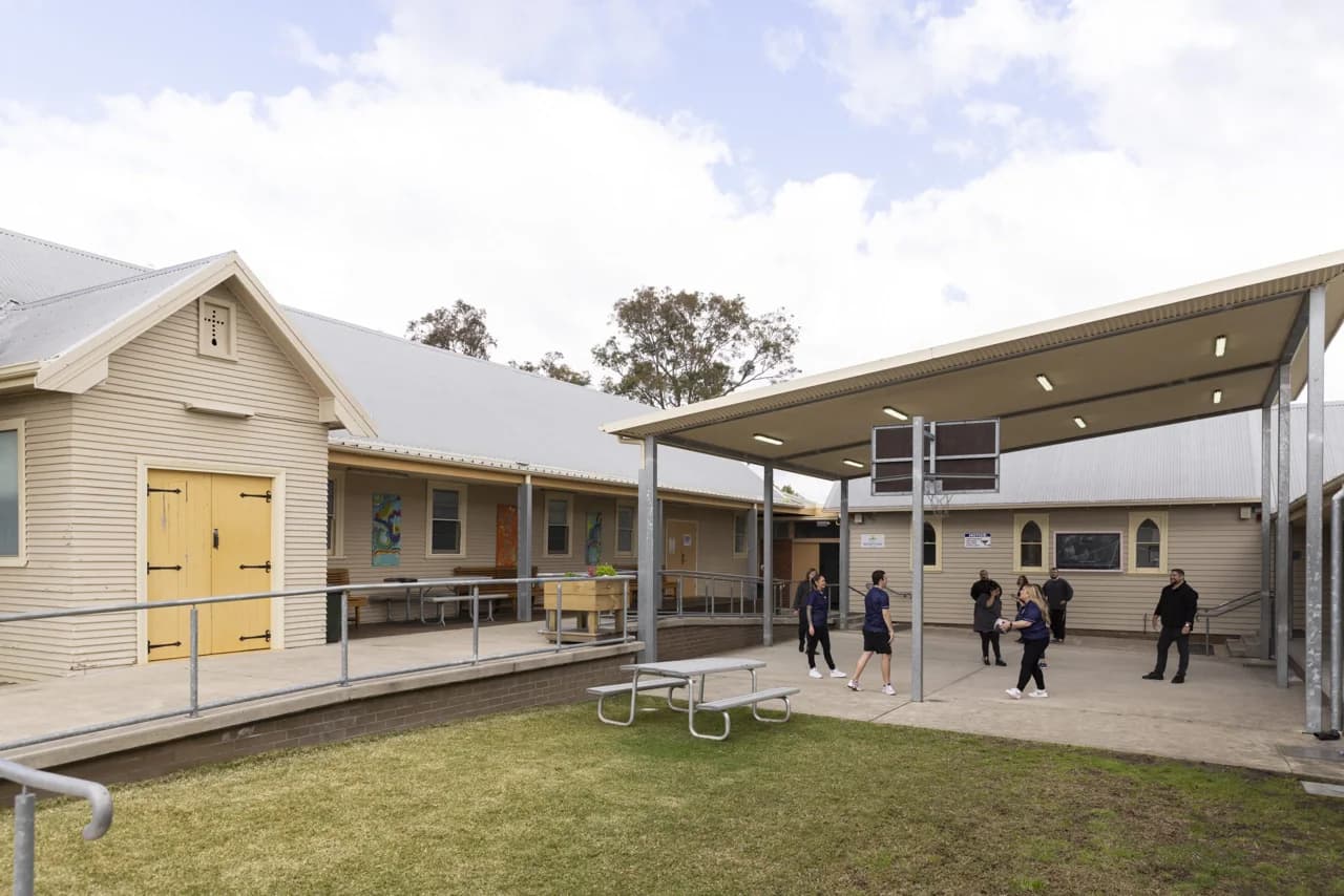Campus buildings and grounds at Margaret Jurd College in Shortland