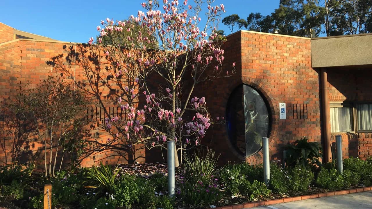 Campus buildings and grounds at St Agatha's School in Cranbourne