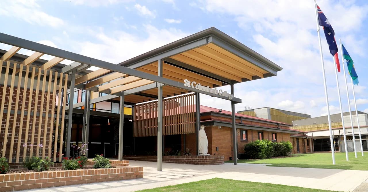 Campus buildings and grounds at St Columban's College in Caboolture