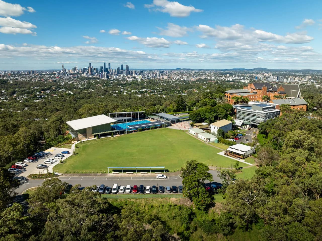 Campus buildings and grounds at Stuartholme School in Toowong