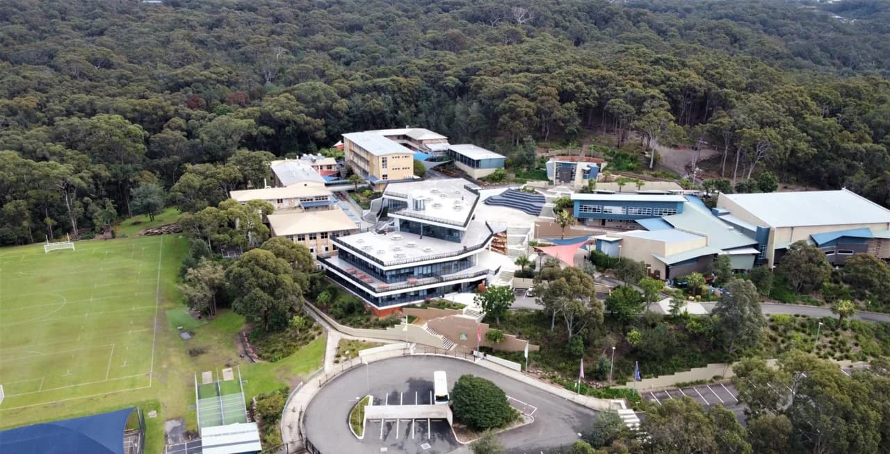 Campus buildings and grounds at Mater Maria Catholic College in Warriewood