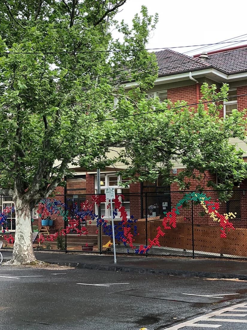 Building and playground at Deutsche Schule Melbourne in Fitzroy North