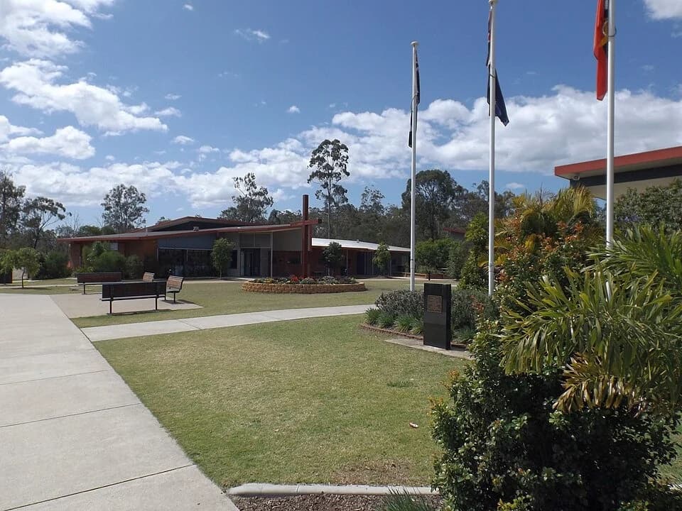 Memorial and campus grounds at The Springfield Anglican College
