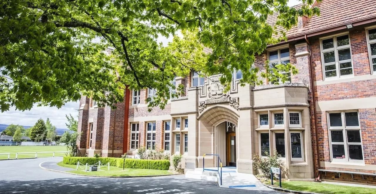 Campus buildings and grounds at Launceston Church Grammar School in Mowbray