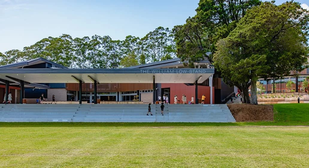 Campus buildings and grounds at Central Coast Grammar School in Erina Heights