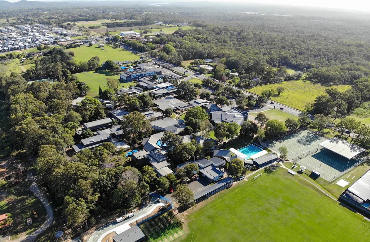 Campus buildings and grounds at Redeemer Lutheran College in Rochedale