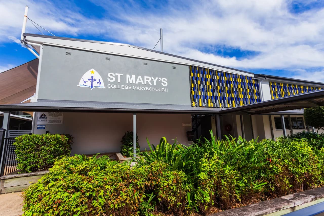 Campus buildings and grounds at St Mary's College in Maryborough