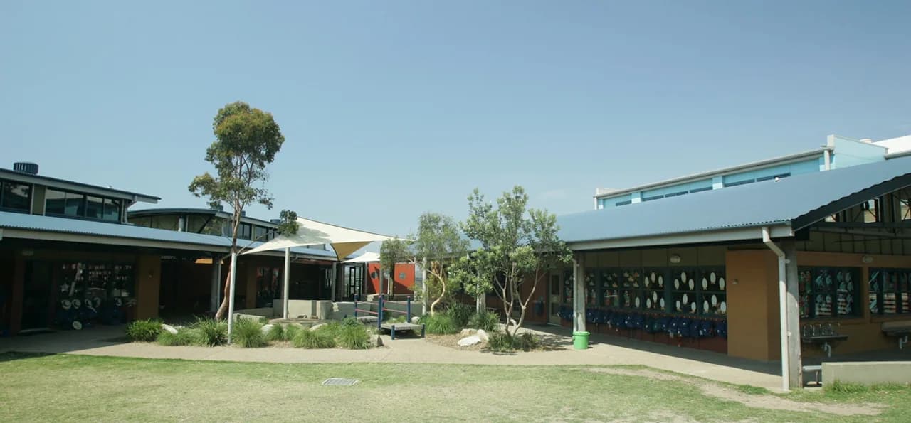 Campus buildings and grounds at St Luke's Grammar School in Dee Why
