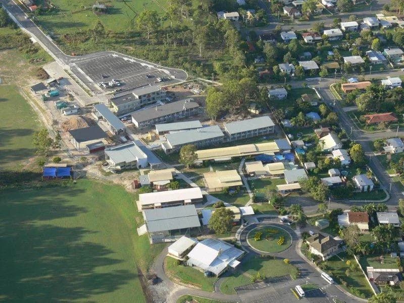 Campus buildings and grounds at St Eugene College in Burpengary