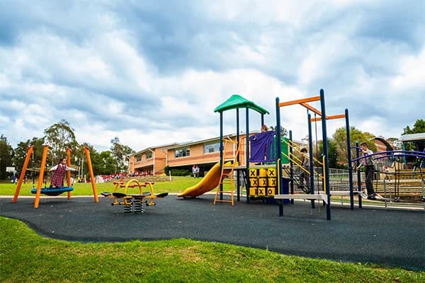 Campus buildings and grounds at John the Baptist Catholic Primary School in Bonnyrigg Heights