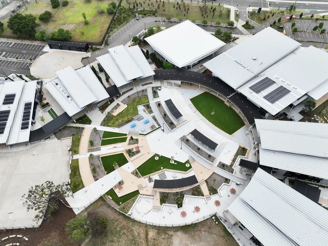 Campus buildings and grounds at Catherine McAuley Catholic College in Medowie