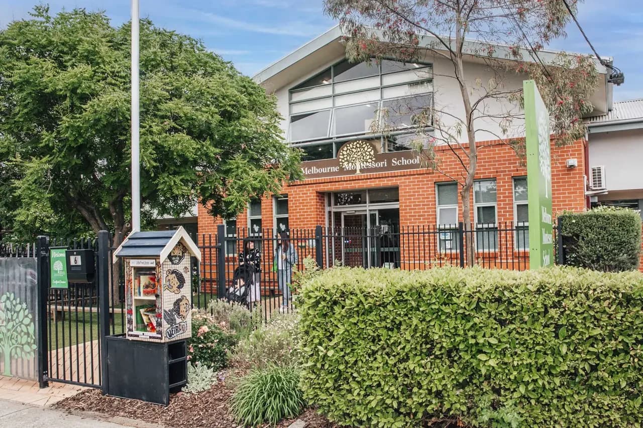 Campus buildings and grounds at Melbourne Montessori College in Caulfield South