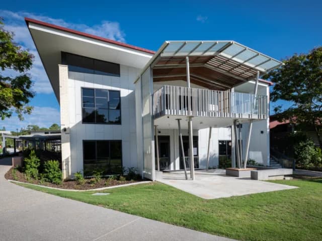 Campus buildings and grounds at Matthew Flinders Anglican College in Buderim