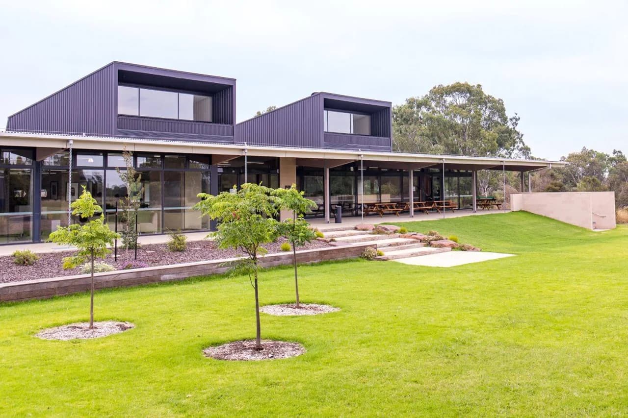 Campus buildings and grounds at Cornish College in Bangholme