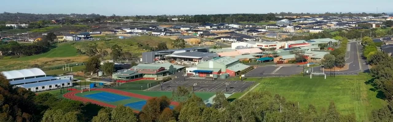 Campus buildings and grounds at Aitken College in Greenvale