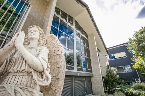 Campus buildings and grounds at Our Lady of the Sacred Heart Catholic Primary School in Darra