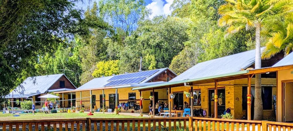 Campus buildings and grounds at Tallowood Steiner School in Bowraville